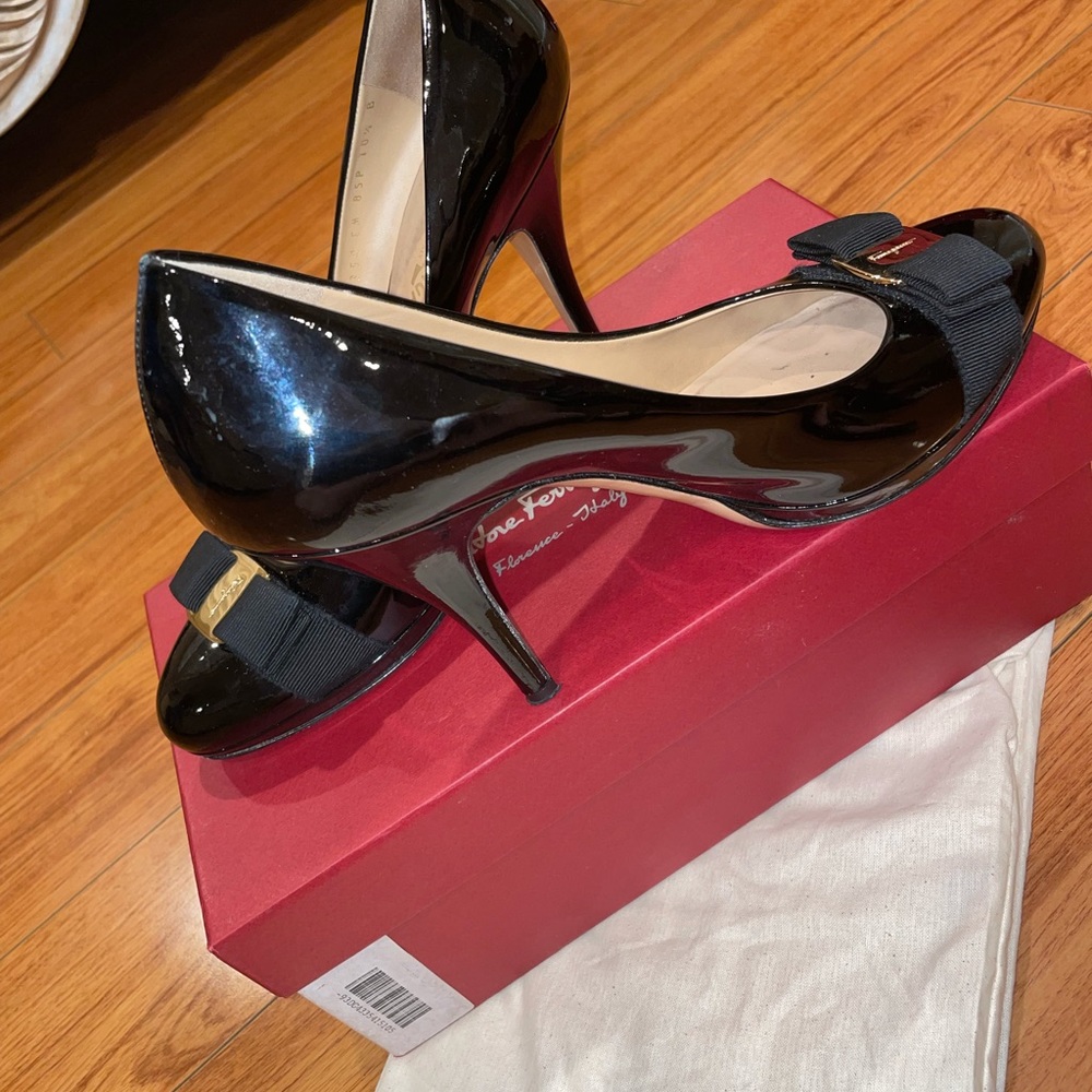 Salvatore Ferragamo black heels